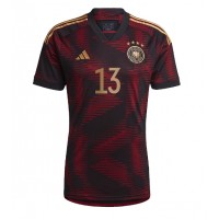 Tyskland Thomas Muller #13 Fotballklær Bortedrakt VM 2022 Kortermet